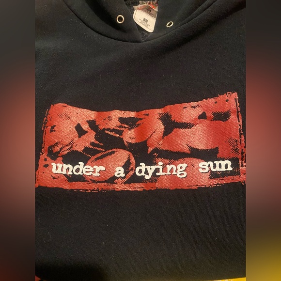 Vintage Under a Dying Sun Exclusive Merch Music Logo Black Hoodie Men Large - Picture 2 of 10
